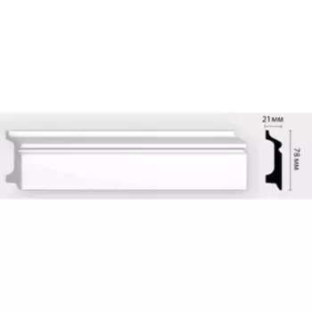 Плинтус 7,8х2,1х200 см, D122/16