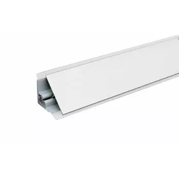 Плинтус алюминиевый Плато-С серебро, 3 м