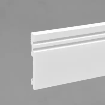 Плинтус напольный под покраску «Солид» 1 UHD 22/100С, 1002000 мм, цвет белый