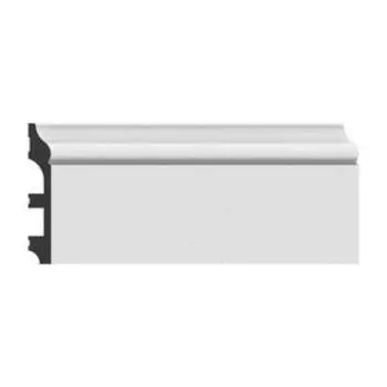 Плинтус пластиковый ударопрочный, 161002000 мм, цвет белый