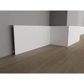 Плинтус пластиковый ударопрочный, 161002000 мм, цвет белый