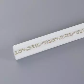 Плинтус потолочный "Альма" золото, 30х30х2000