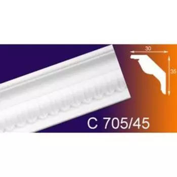 Плинтус потолочный резной "Модерн" 30х35х1500