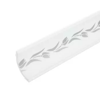 Плинтус потолочный С17/60 Тюльпан (Серебро)