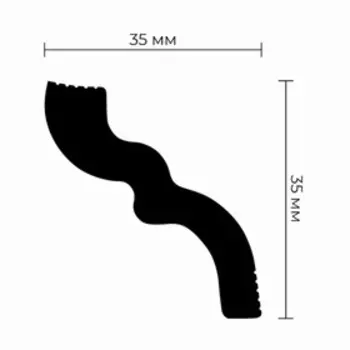 Плинтус потолочный S-40 35х35х2000мм