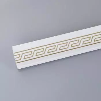 Плинтус потолочный "Салоники" золото, 60х58х2000