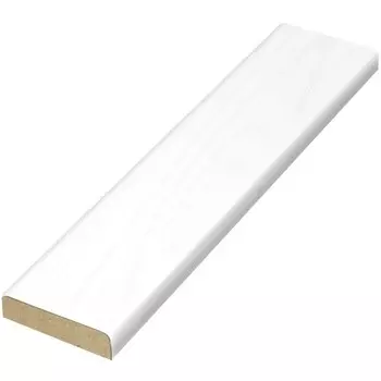 Плинтус SoftTouch,Ясень, белый структурный 70х16х2100 мм