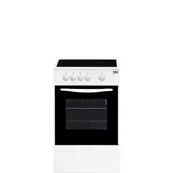 Плита Beko FCS 47002, электрическая, 3 конфорки, 54 л, белая