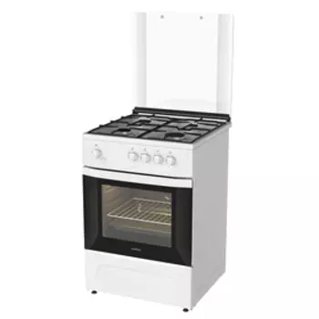 Плита Darina 1 D GM 141 007 W, газовая, 4 конфорки, 50 л, газовая духовка, белая