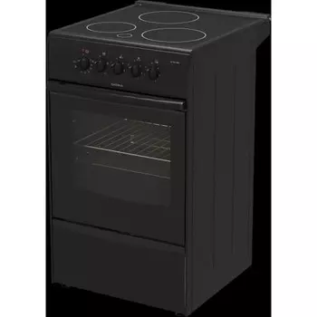 Плита Darina 1B EC 331 606 At, электрическая, 4 конфорки, 50 л, стеклокерамика, черная