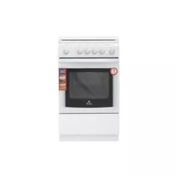 Плита De Luxe 5040.41 Г ЧР, газовая, 4 конфорки, 43 л, газовая духовка, белая