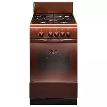 Плита Gefest ПГ 3200-08 К19, газовая, 4 конфорки, 42 л, газовая духовка, коричневая