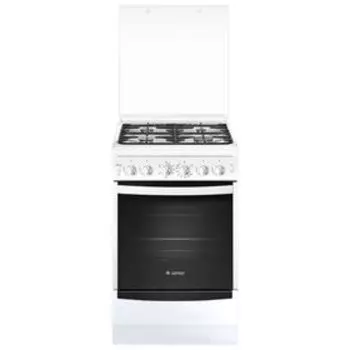 Плита Gefest 5100-02 0002, газовая, 4 конфорки, 52 л, газовая духовка, белая