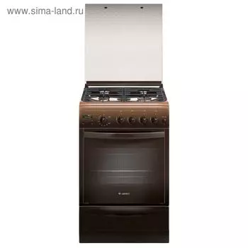 Плита Gefest ПГ 5100-03 0003, газовая, 4 конфорки, 52 л, газовая духовка, коричневая