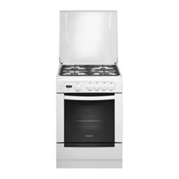 Плита Gefest ПГ 6100-04, газовая, 4 конфорки, 52 л, газовая духовка, белая