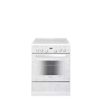 Плита GEFEST 6560-03 0052, электрическая, 4 конфорки, 55 л, стеклокерамика, белая