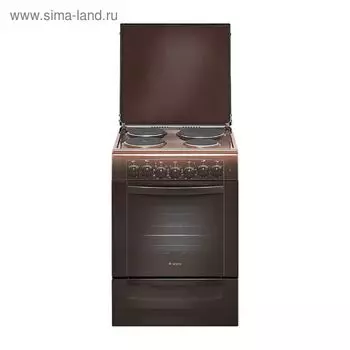 Плита Gefest ЭП Н Д 6140-02 0001, электрическая, 4 конфорки, 52 л, эмаль, гриль, коричневая