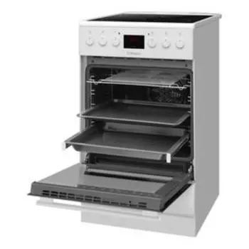 Плита Hansa FCCW 58303, электрическая, 4 конфорки, 65 л, белая