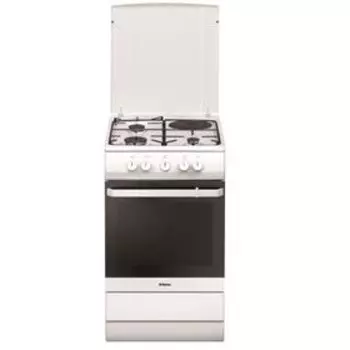Плита Hansa FCMW53040, комбинированная, 4 конфорки, 67 л, белая