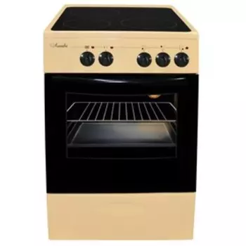 Плита "ЛЫСЬВА" ЭПС 301 МС, электрическая, 3 конфорки, 57 л, стеклокерамика, бежевая