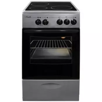 Плита "ЛЫСЬВА" ЭПС 301 МС, электрическая, 4 конфорки, 57 л, стеклокерамика, серая