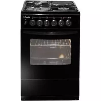 Плита "Лысьва" ЭГ 1/3г01 М2С-2у, комбинированная, 4 конфорки, 57 л, без крышки, черная