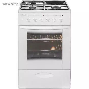 Плита «Лысьва» ЭГ 1/3Г01 МС-2У, комбинированная, 4 конфорки, без крышки, белая