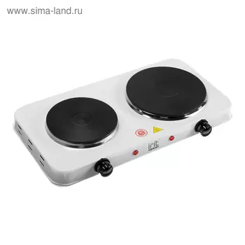 Плитка электрическая Irit IR-8220, 2500 Вт, 2 конфорки, белая