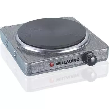 Плитка электрическая WILLMARK НS-115G, 1500 Вт, 1 конфорка, серая