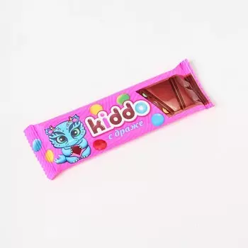 Плитка молочная "Kiddo" с цукатами, 35 г