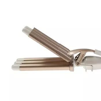 Плойка для волос Luazon LW-06, керамическая, 65 Вт, d=9 мм, 210 °C, белая