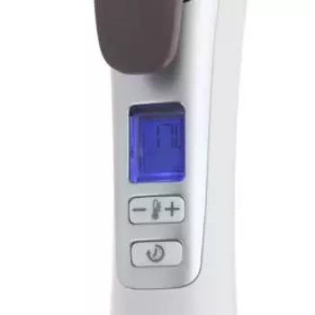 Плойка Rowenta CF3810F0, паровая, кератиновое покрытие, d=25 мм, до 170°С, таймер, белая