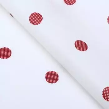 Плёнка для цветов, красный горох, 5757 см