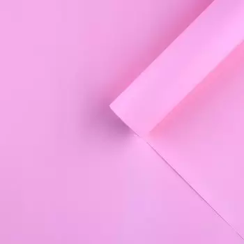 Плёнка для цветов упаковочная матовая «Светло-розовый», 0.58 м