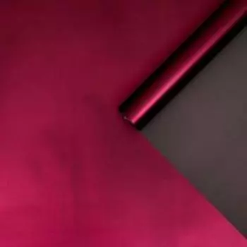 Плёнка матовая двухсторонняя "Цветной блеск" серый гранат, 0,58 х 10 м