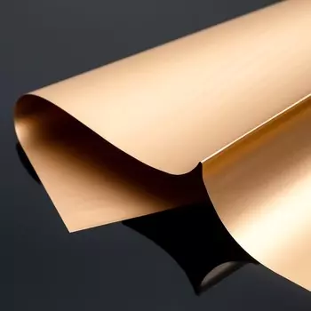 Плёнка матовая двухсторонняя «Эссенс»,золотой, 5757 см