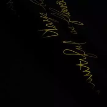 Плёнка матовая двухсторонняя "Почерк" чёрный, 0,58 х 0,58 м