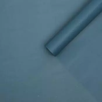 Плёнка матовая двухсторонняя "Сияние звёзд" тёмно-циановый, 0,58 х 10 м