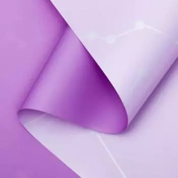 Плёнка матовая двухсторонняя "Созвездие" сиреневый, 0,58 х 10 м