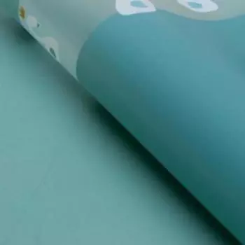 Плёнка матовая "Лебедь на бирюзовом", 0,58 х 0,58 м