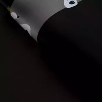 Плёнка матовая "Лебедь на чёрном", 0,58 х 0,58 м