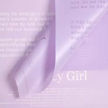 Плёнка матовая "Модный журнал" глициния, 0,58 х 0,58 м