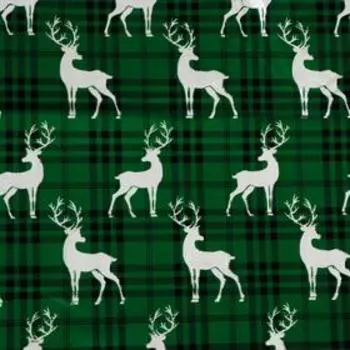 Плёнка упаковочная голография «Олени», 100 70 см