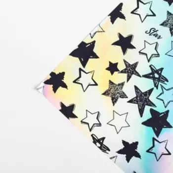 Плёнка упаковочная с голографией Starry sky, 10070 см