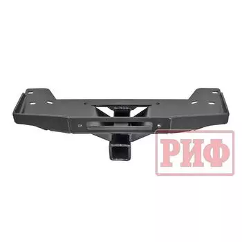 Площадка РИФ под лебедку в штатный бампер УАЗ Патриот 2015+ с переходником под фаркоп