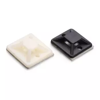 Площадка самоклеящаяся, Fortisflex ПМС, 25х25 мм, цвет белый, 100шт