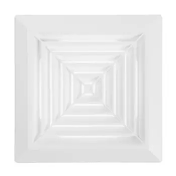 Площадка торцевая ZEIN Люкс Л160/125ДФ, 160160 мм, с круглым фланцем d=125 мм, с решеткой