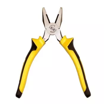 Плоскогубцы ЭНКОР 19027, двухкомпонентные рукоятки, 180 мм