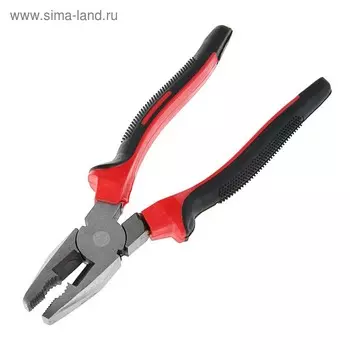 Плоскогубцы комбинированные ЛОМ, шлифованные, двухкомпонентные рукоятки, 200 мм