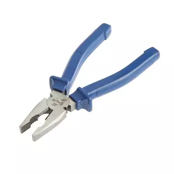 Плоскогубцы комбинированные ТУНДРА, CrV, шлифованные, пластиковые рукоятки, 200 мм